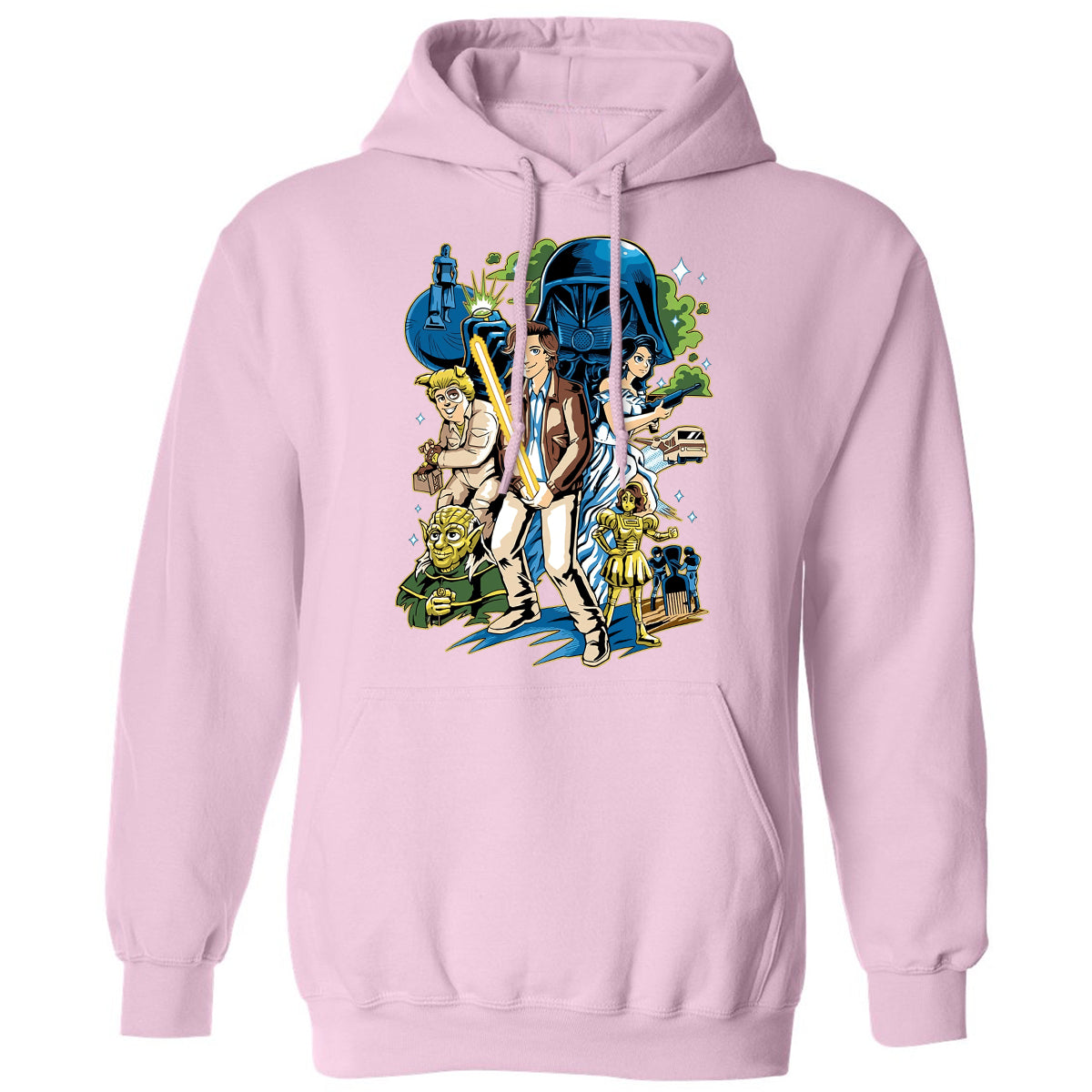 Classic Unisex Hoodie - 835GWA6P - Light Pink - 3