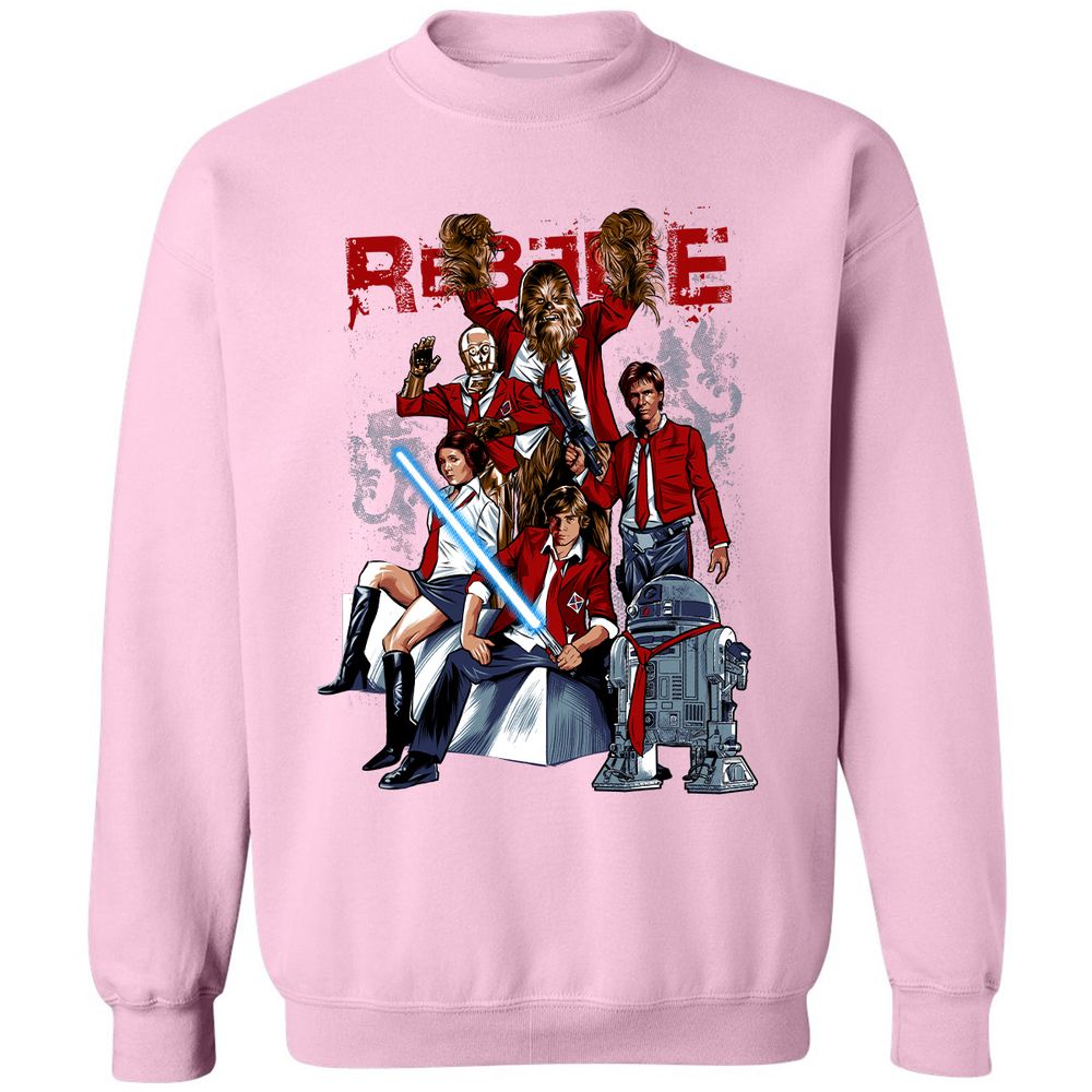 Classic Unisex Sweatshirt - YVY4UZBU - Light Pink - 3