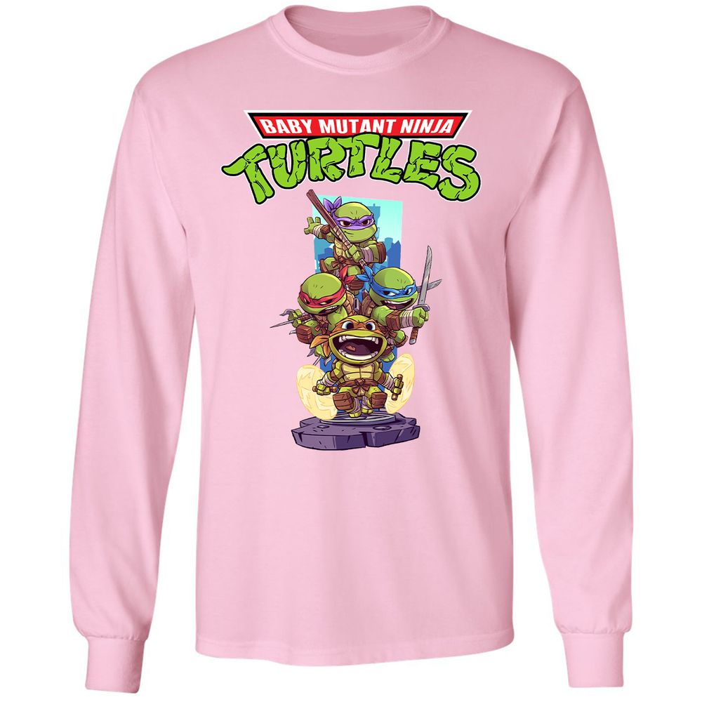 Long Sleeve T-Shirt - 67QUGFET - Light Pink - 3