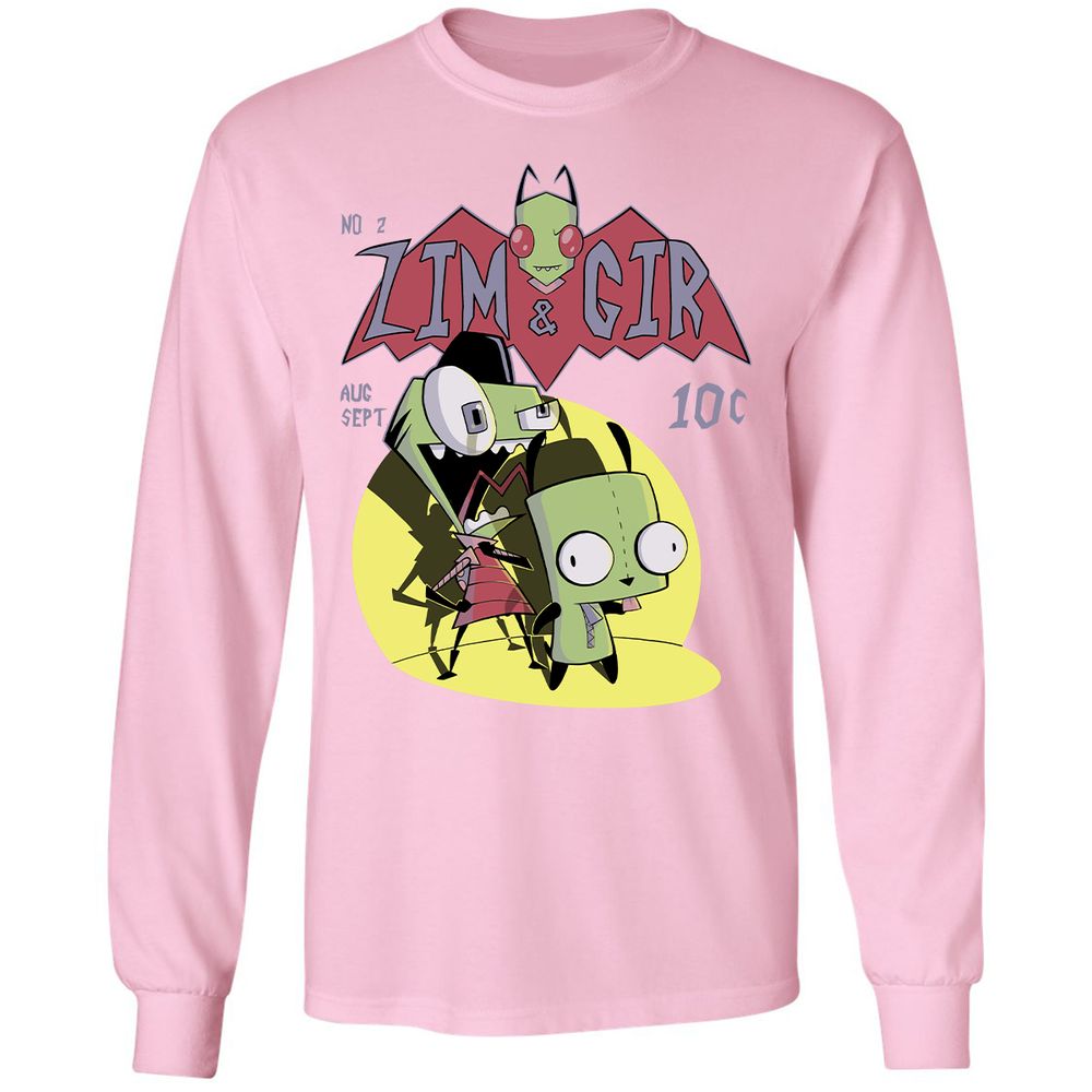 Long Sleeve T-Shirt - QYQDKKL6 - Light Pink - 3