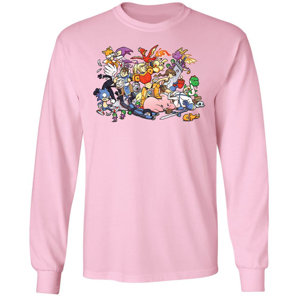 Long Sleeve T-Shirt - 3LBWRNG9 - Light Pink - 3