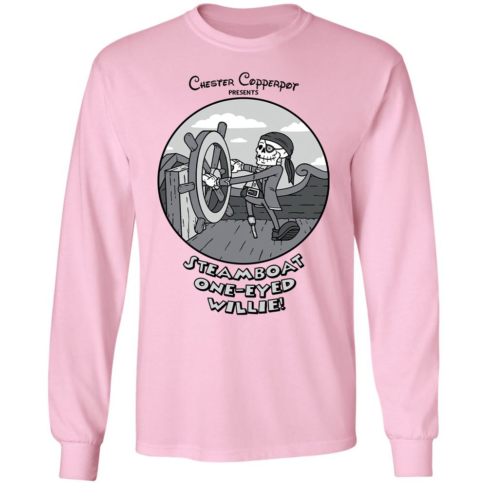 Long Sleeve T-Shirt - CSKM7NZY - Light Pink - 3