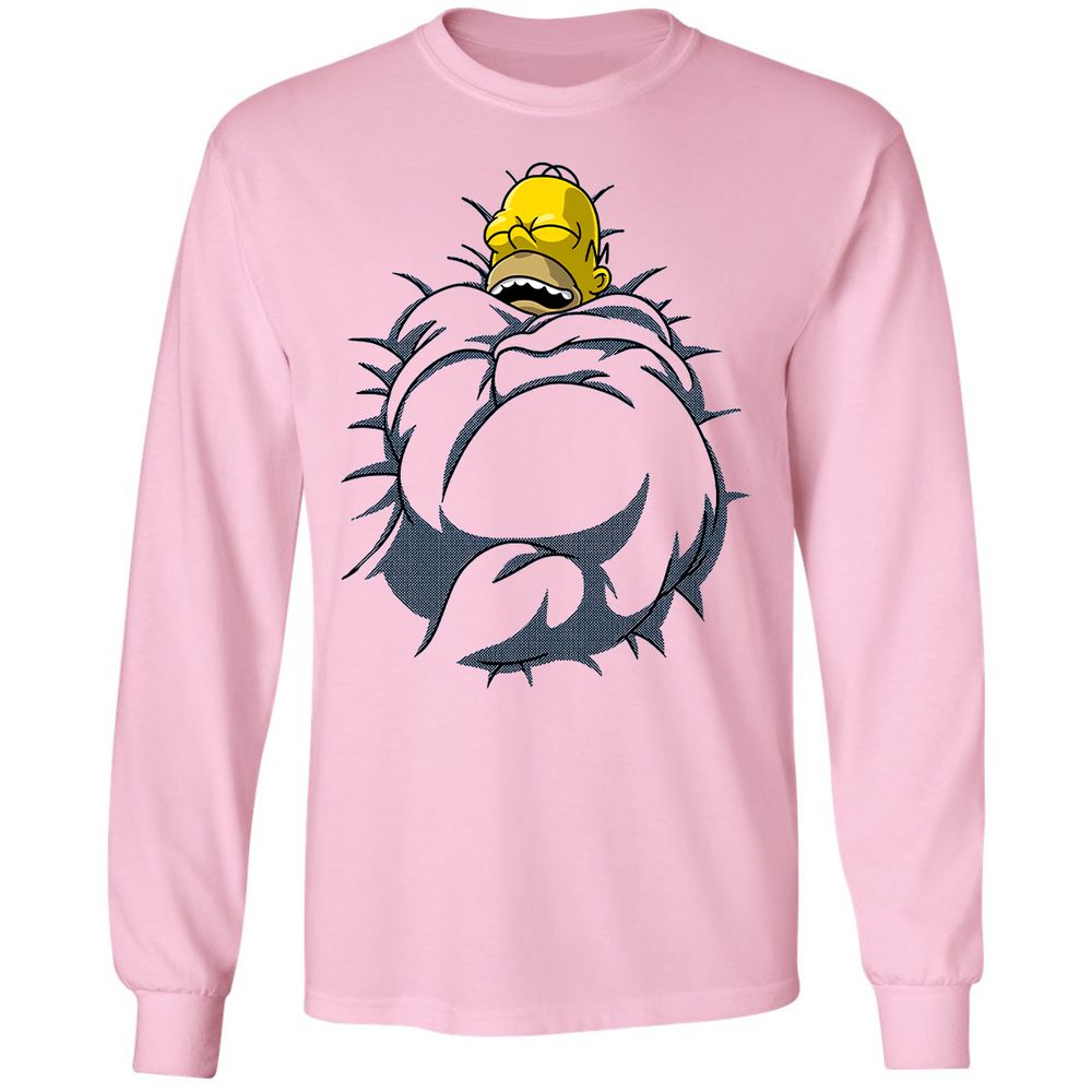 Long Sleeve T-Shirt - LMF734TT - Light Pink - 3