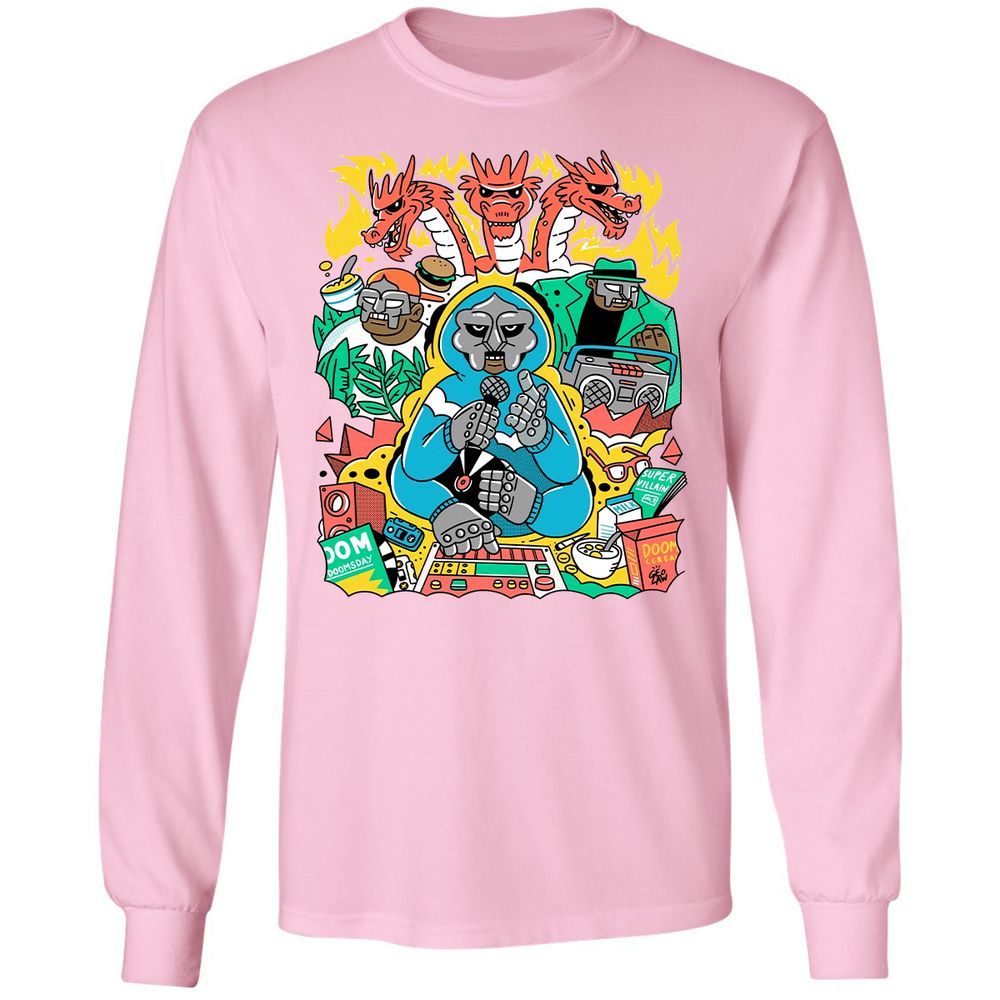 Long Sleeve T-Shirt - WVG2JTX9 - Light Pink - 3
