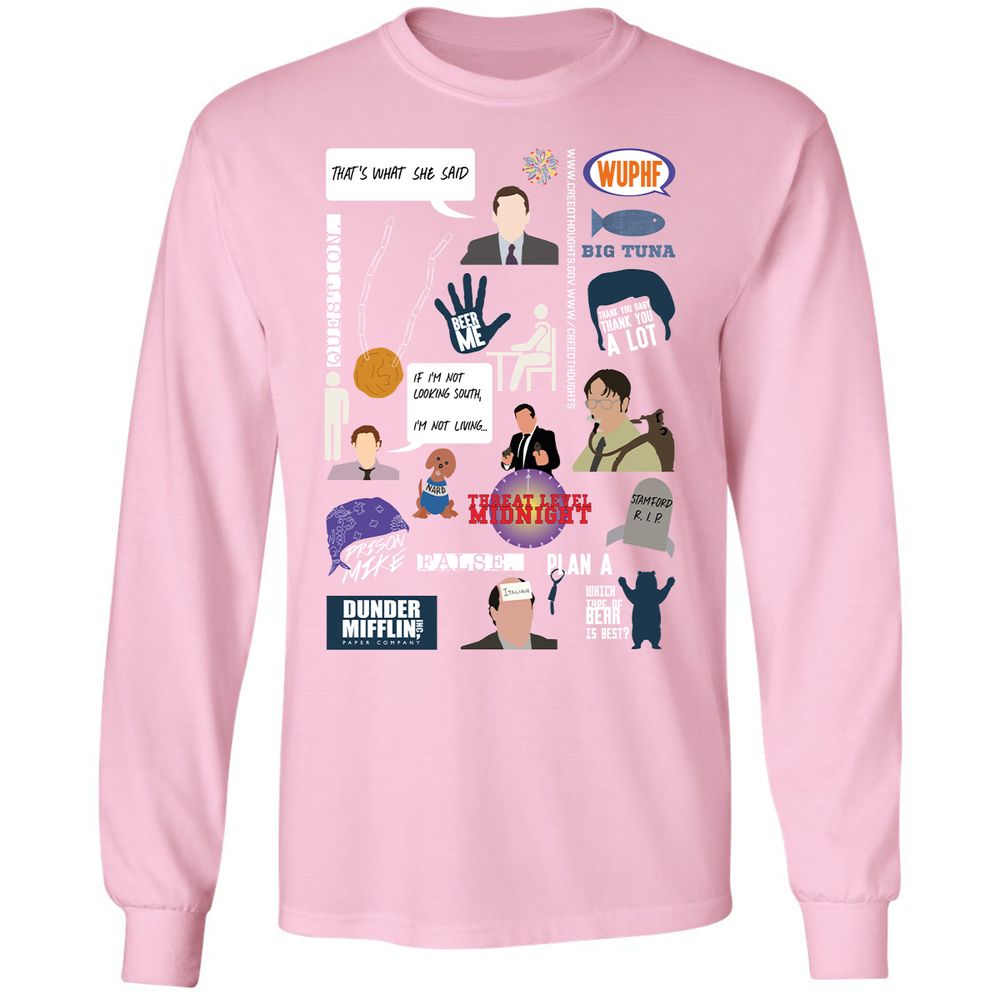 Long Sleeve T-Shirt - T7VQUZBP - Light Pink - 3