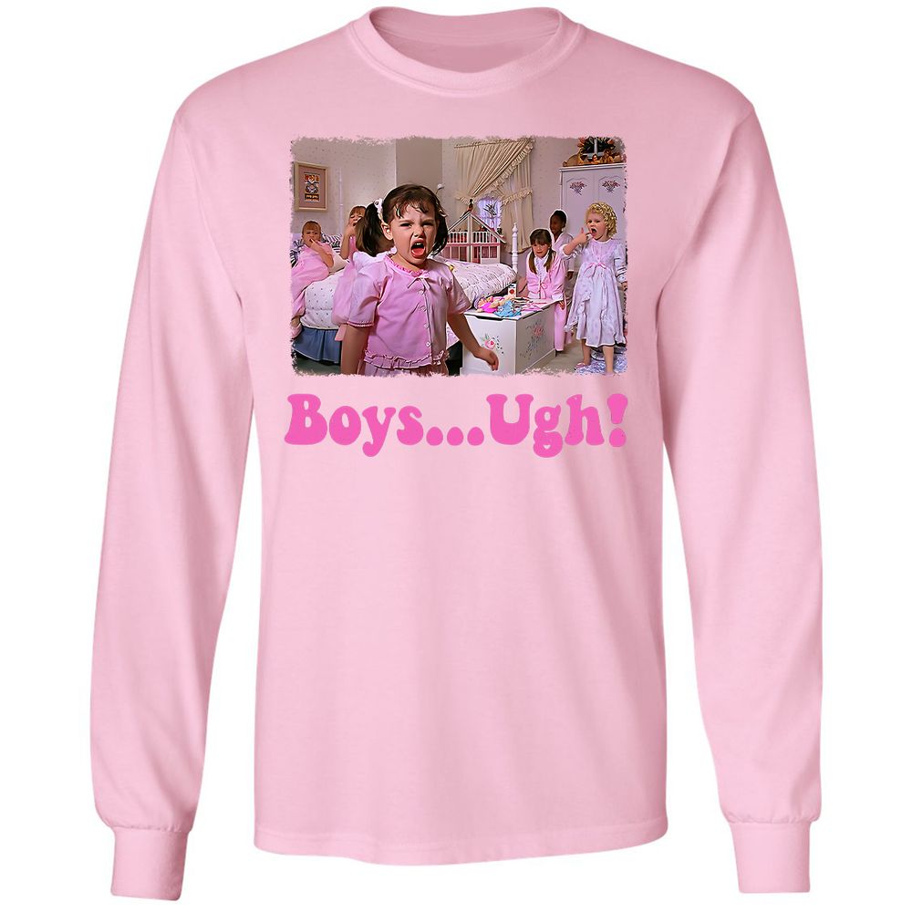 Long Sleeve T-Shirt - WVK4ZERS - Light Pink - 3