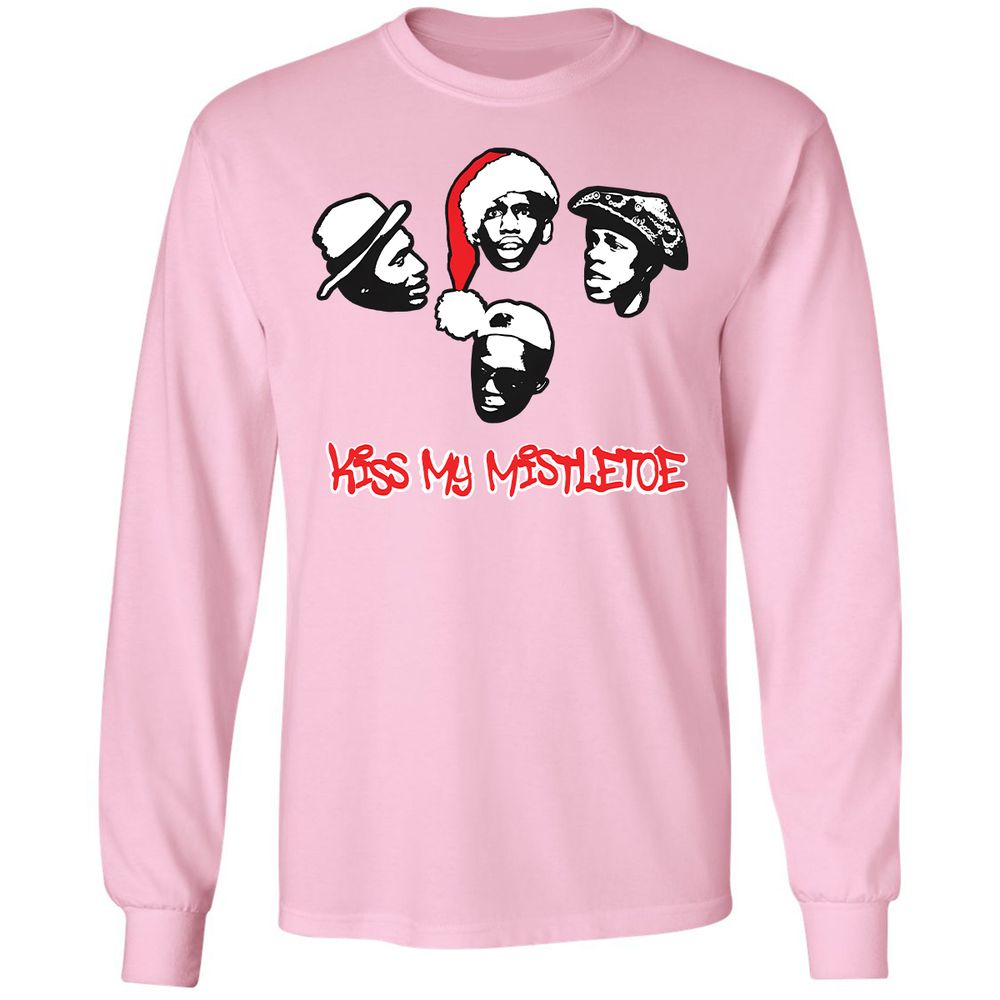 Kiss My Mistletoe Xmas Rap - Light Pink - 3