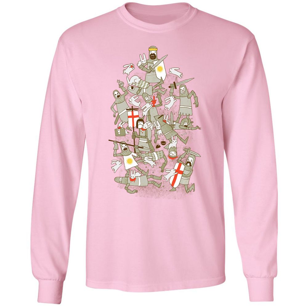 Long Sleeve T-Shirt - 8BE6Z8KB - Light Pink - 3