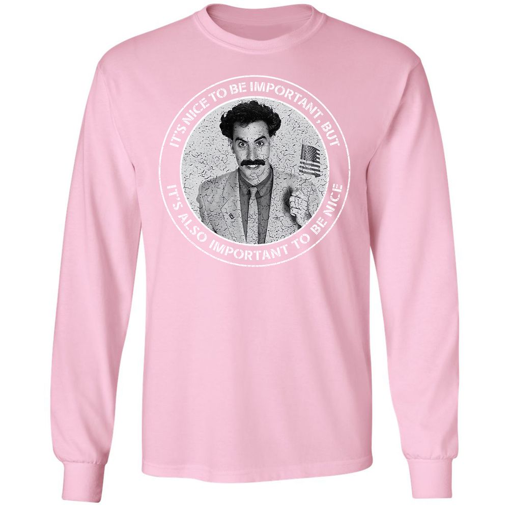 Long Sleeve T-Shirt - PYGTDRTT - Light Pink - 3