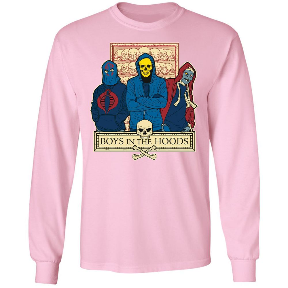 Long Sleeve T-Shirt - YPXUANAA - Light Pink - 3