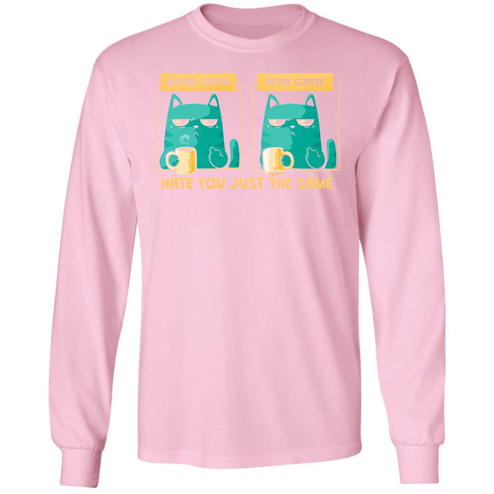 Long Sleeve T-Shirt - DQVXHY2U - Light Pink - 3