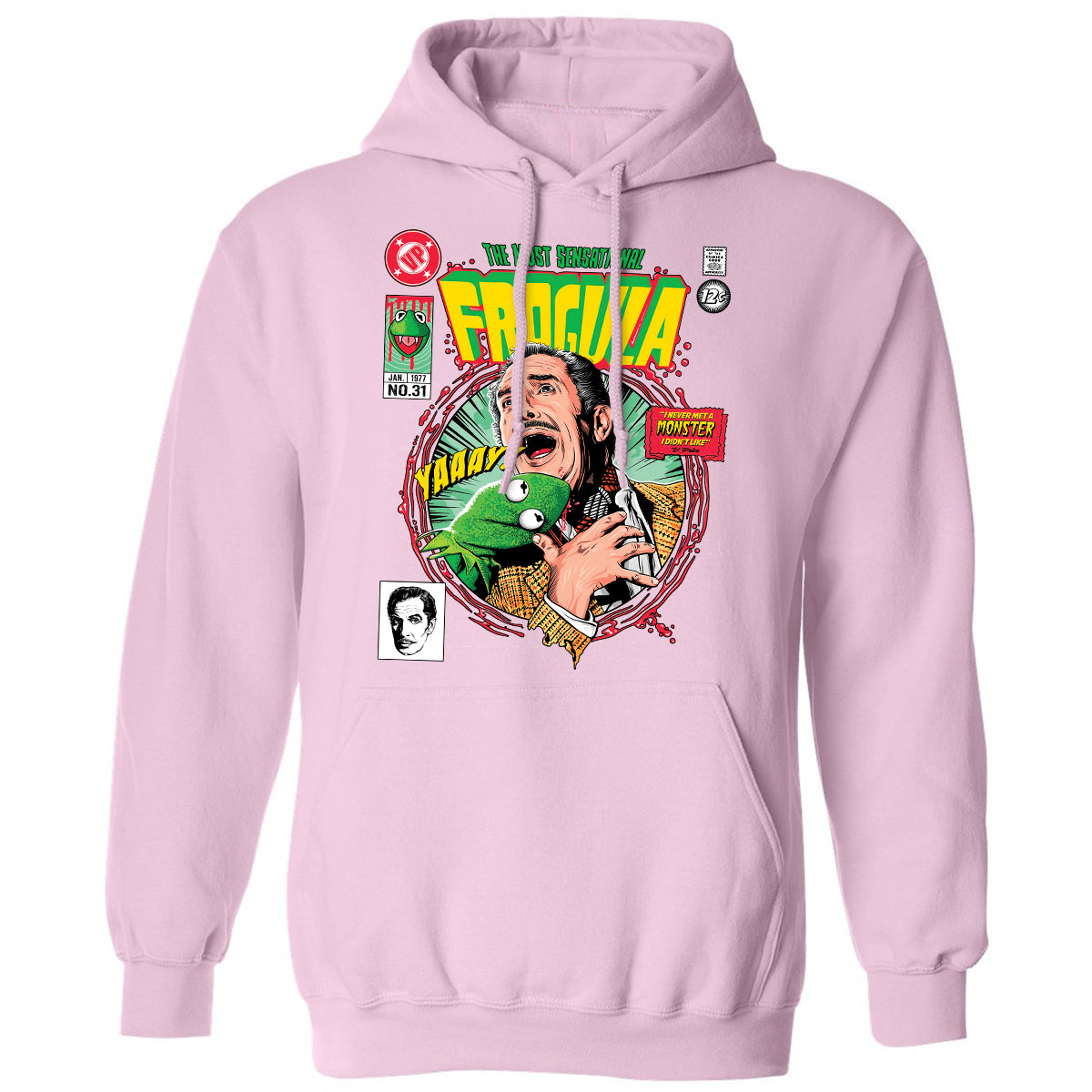Classic Unisex Hoodie - DQ123HES - Light Pink - 3