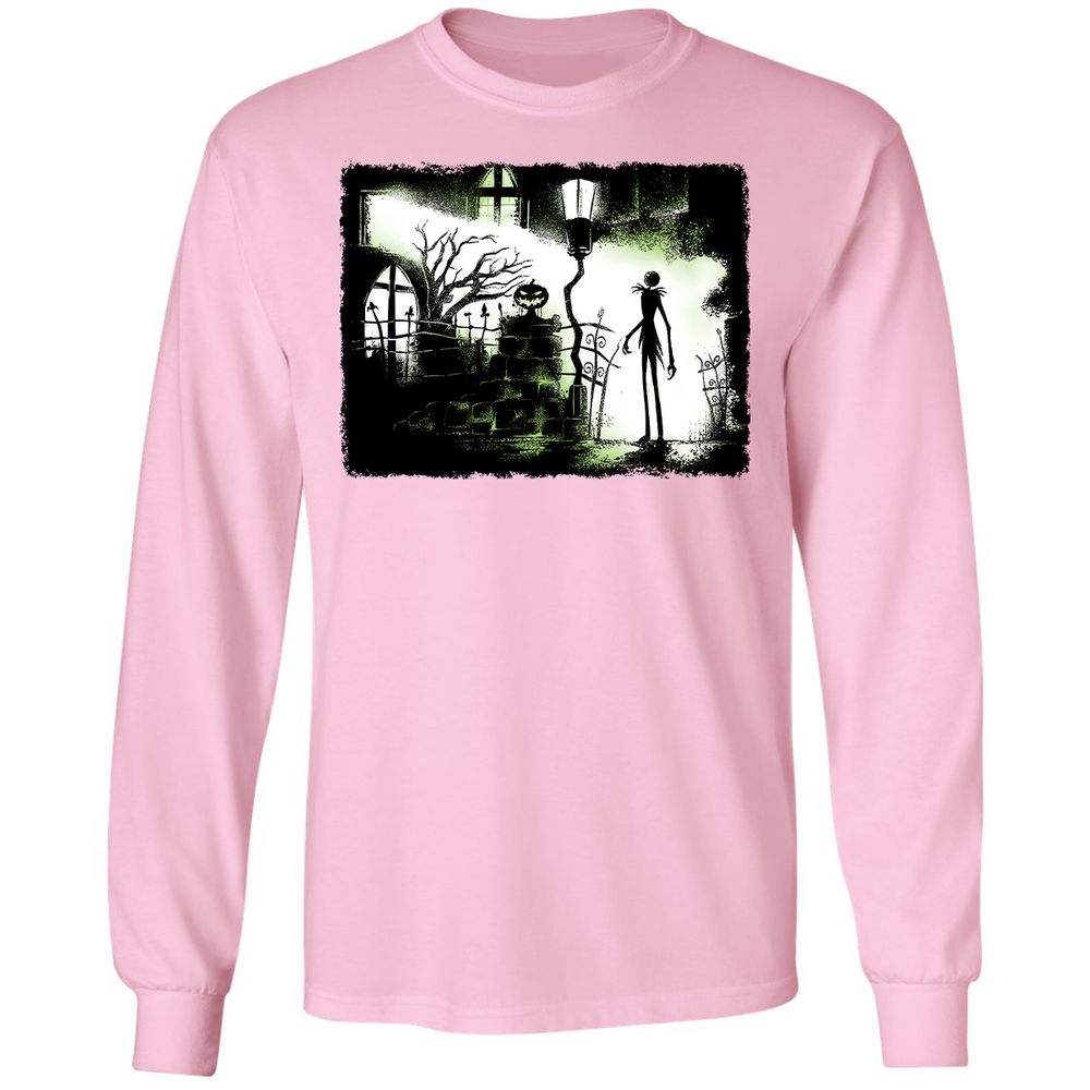Long Sleeve T-Shirt - Black - Light Pink - 3
