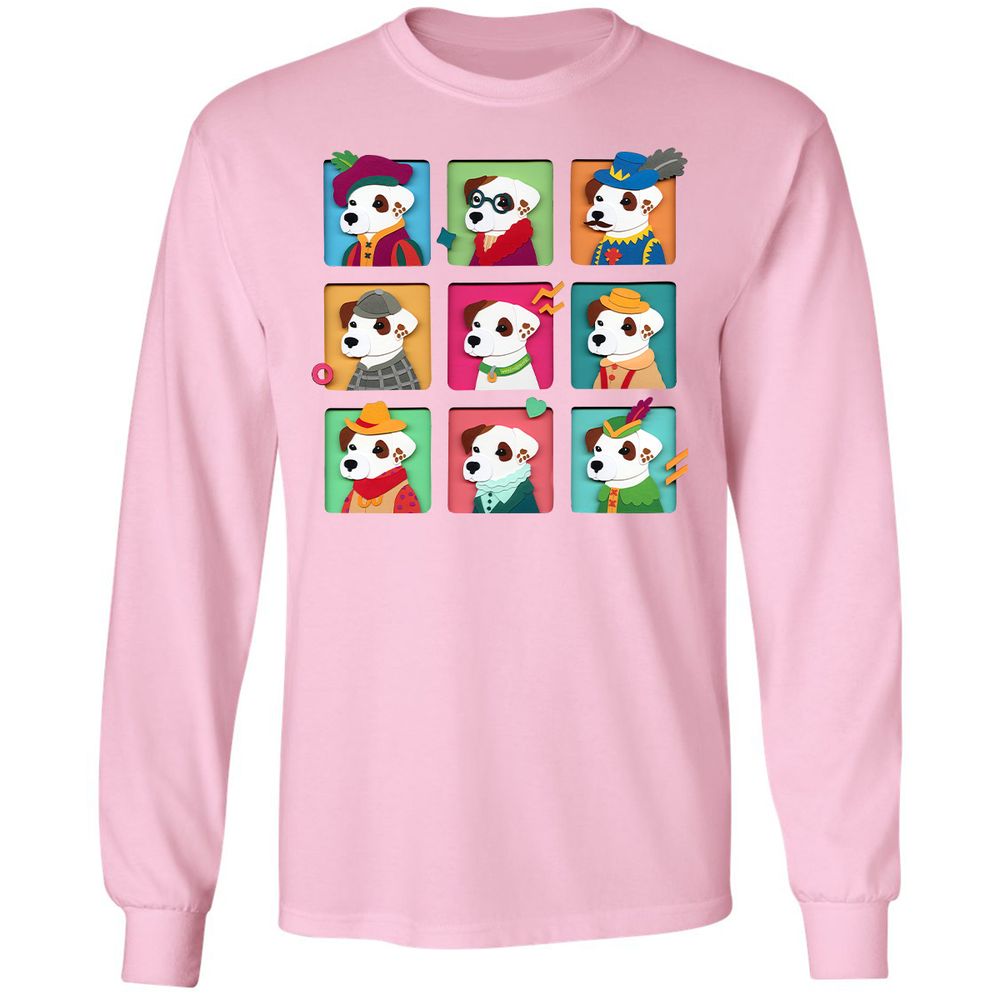 Long Sleeve T-Shirt - AFG8L641 - Light Pink - 3