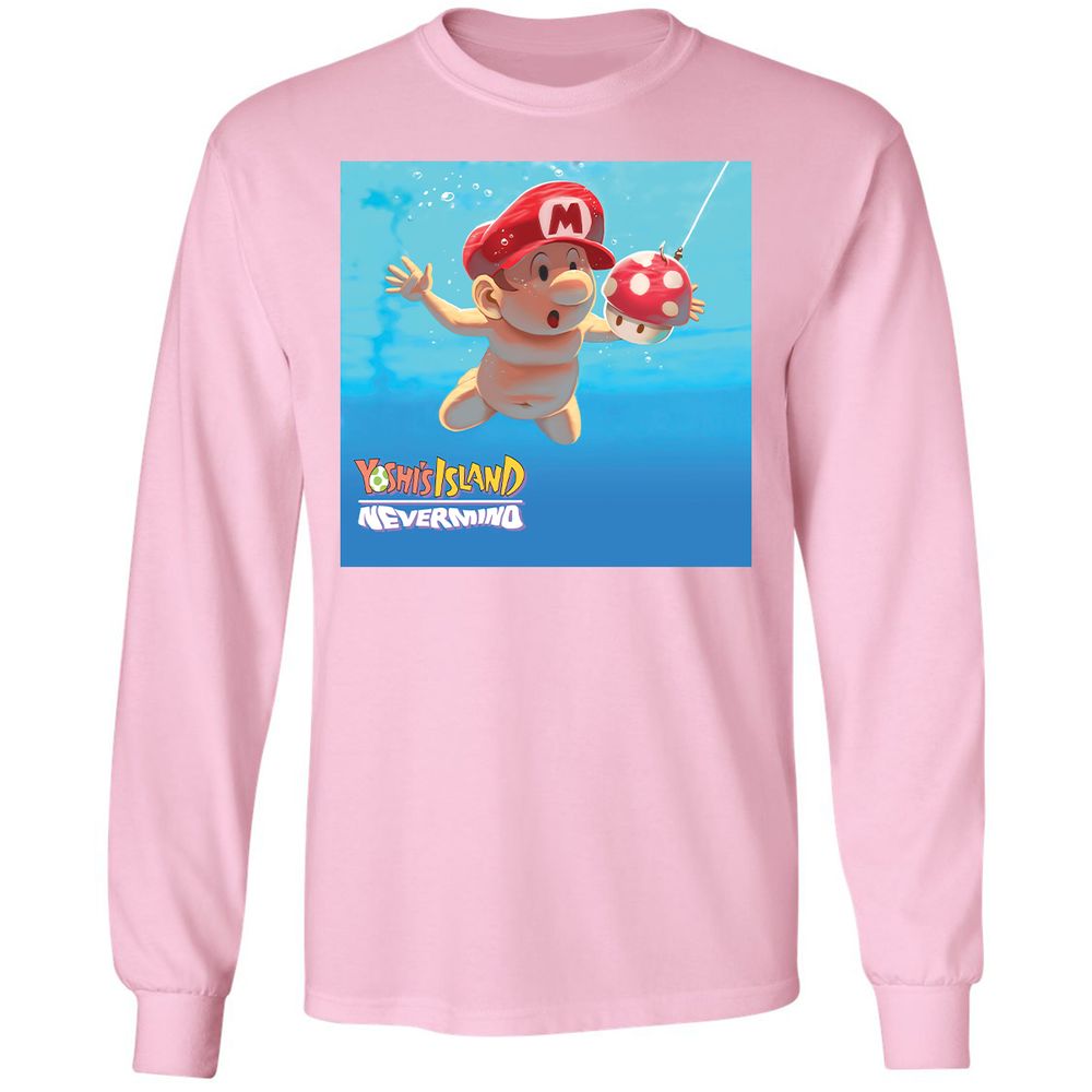 Long Sleeve T-Shirt - AZSKKE81 - Light Pink - 3