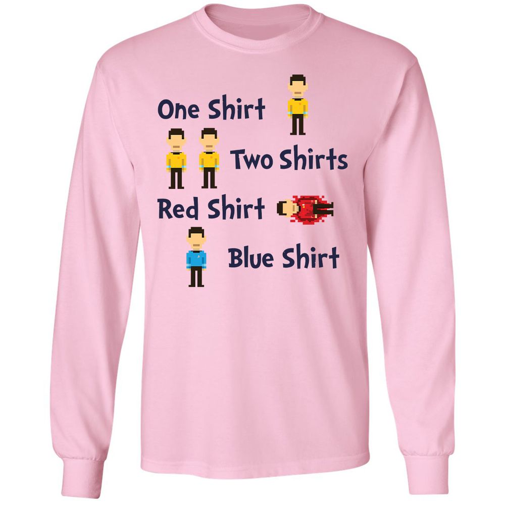 Red Shirt, Blue Shirt - Light Pink - 3