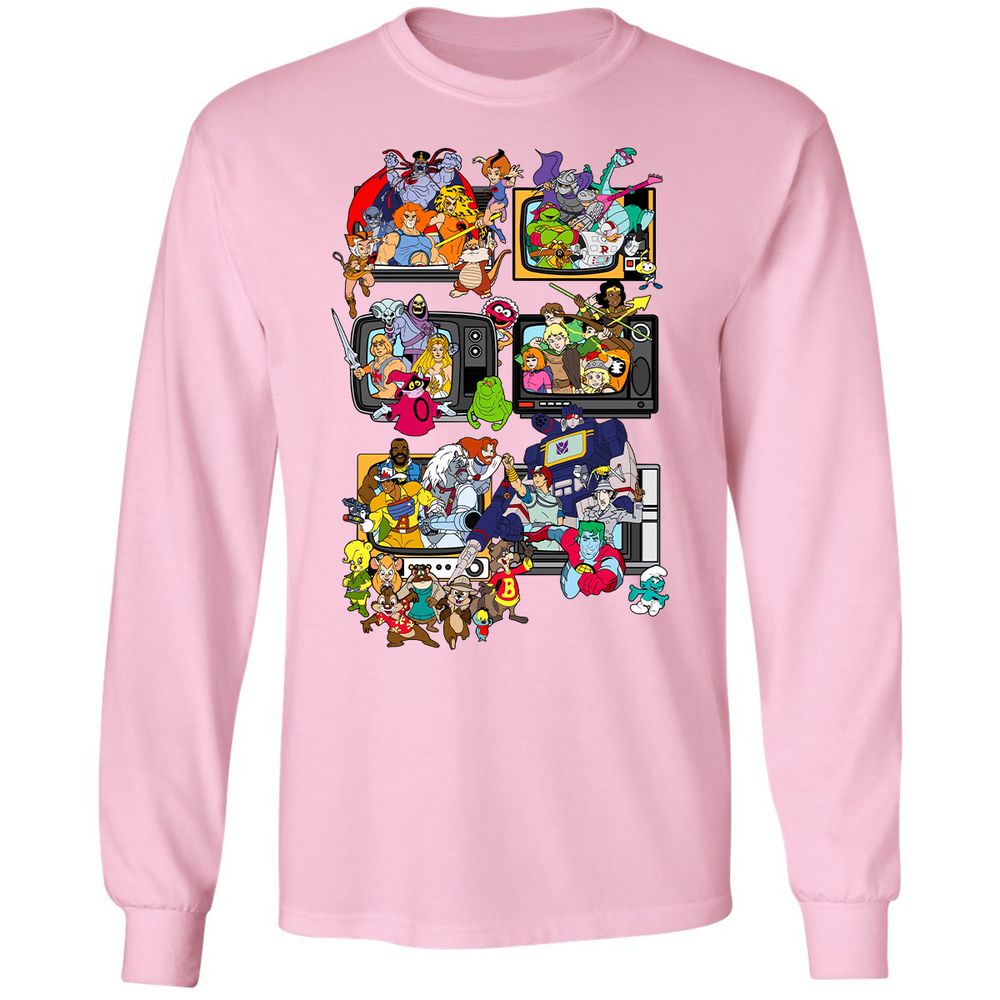 Long Sleeve T-Shirt - W7ZHLMJG - Light Pink - 3