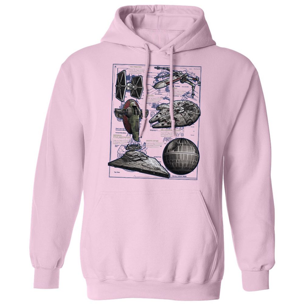 Classic Unisex Hoodie - Q48MY39B - Light Pink - 3