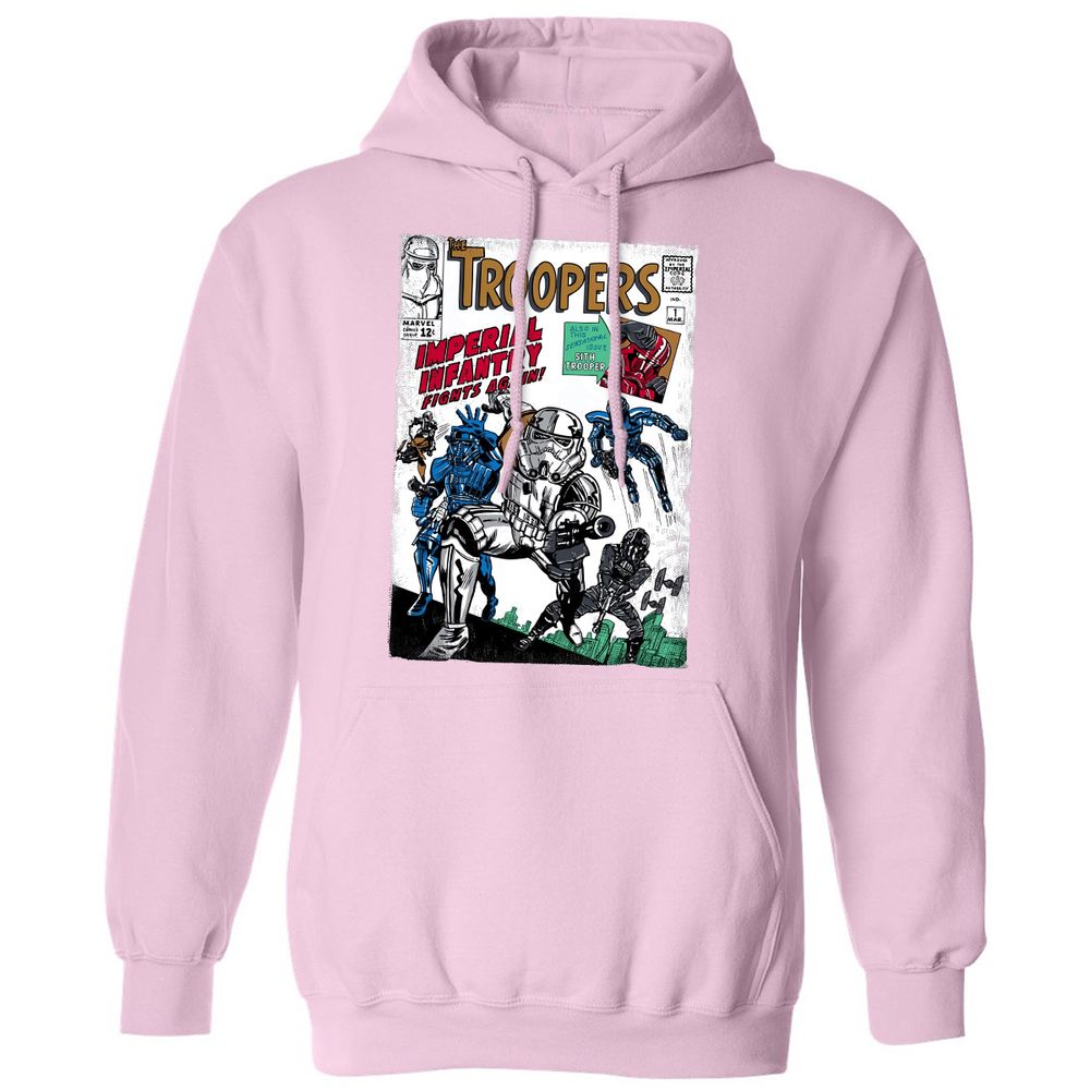 Classic Unisex Hoodie - UX3KKTC8 - Light Pink - 3