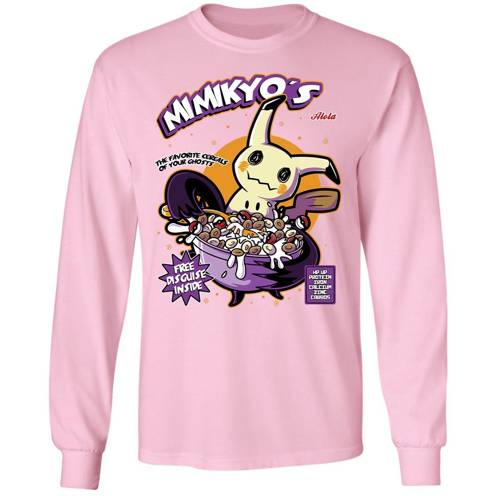 Long Sleeve T-Shirt - RHCYQUJY - Light Pink - 3