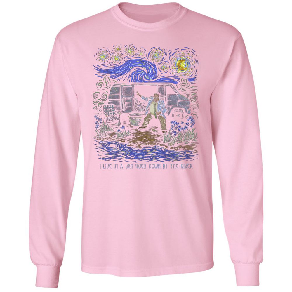 Long Sleeve T-Shirt - YQXDY422 - Light Pink - 3