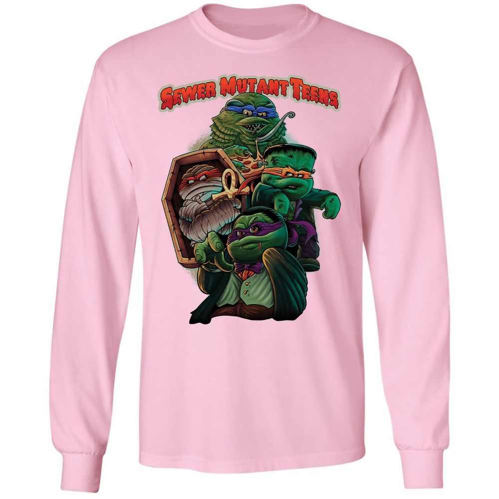 Long Sleeve T-Shirt - VQNUCBD5 - Light Pink - 3