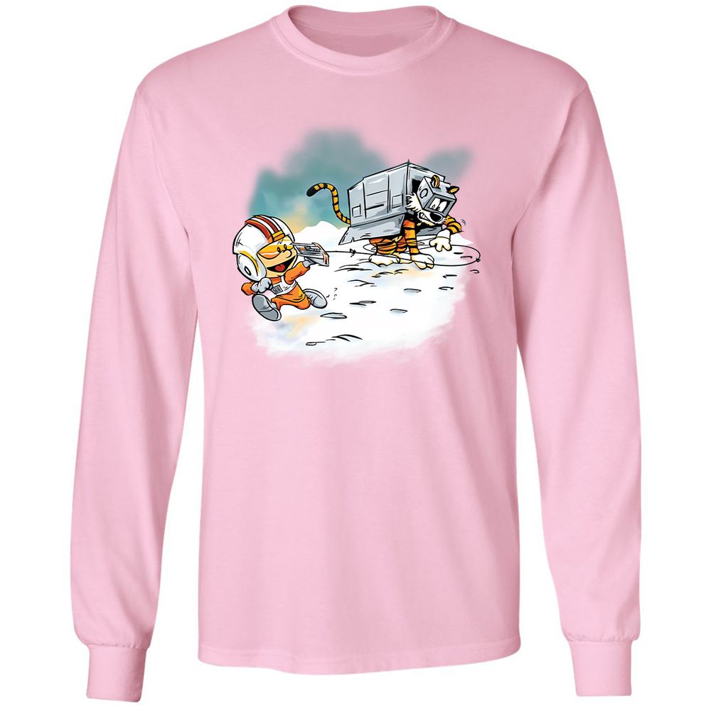 Long Sleeve T-Shirt - WPL2KZG3 - Light Pink - 3