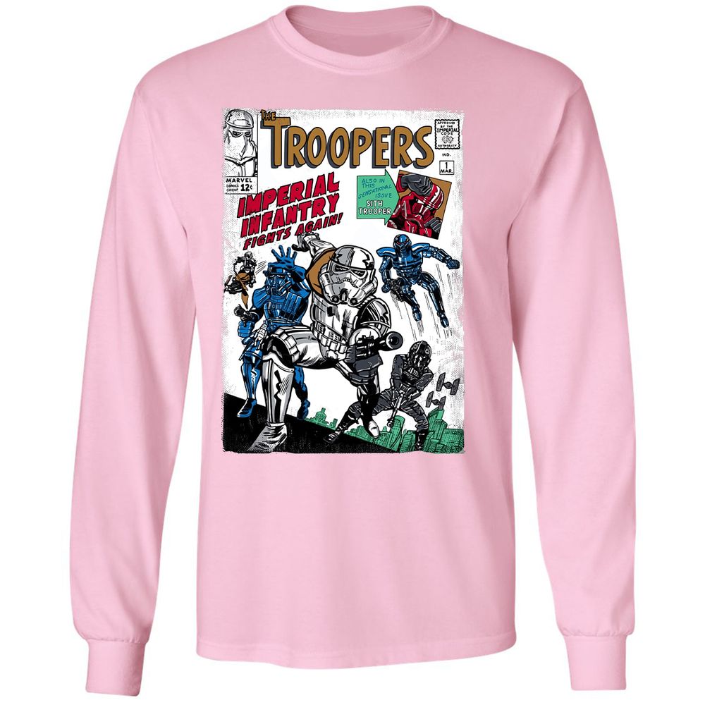 Long Sleeve T-Shirt - 48BLMHJ7 - Light Pink - 3