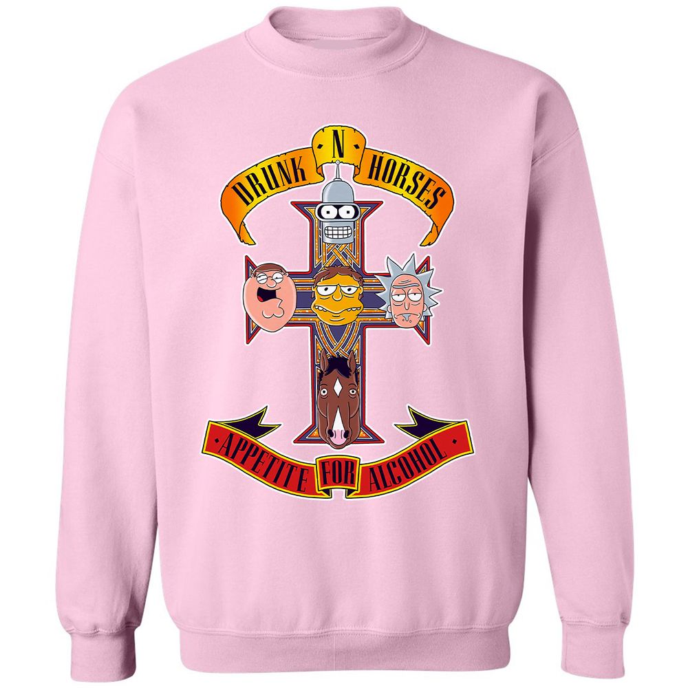 Classic Unisex Sweatshirt - GK67TS2W - Light Pink - 3