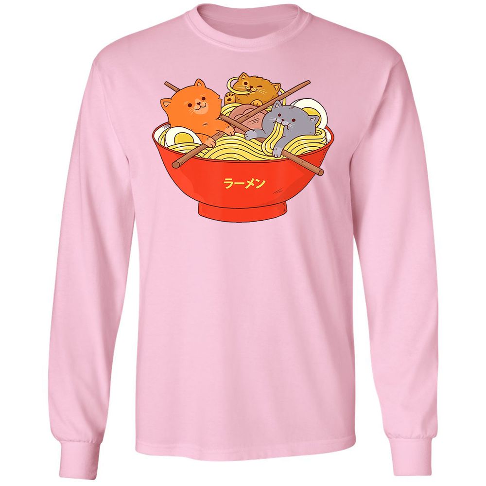 Long Sleeve T-Shirt - G89TFGZ7 - Light Pink - 3