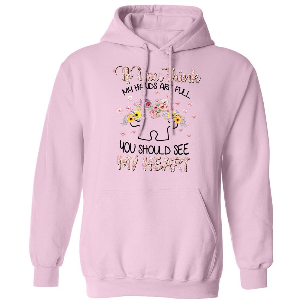Classic Unisex Hoodie - NDU81Y7U - Light Pink - 3