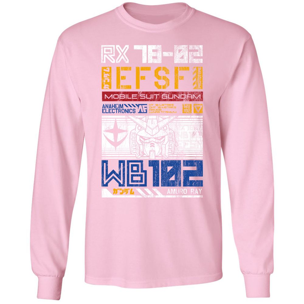 Long Sleeve T-Shirt - LZJW91S4 - Light Pink - 3