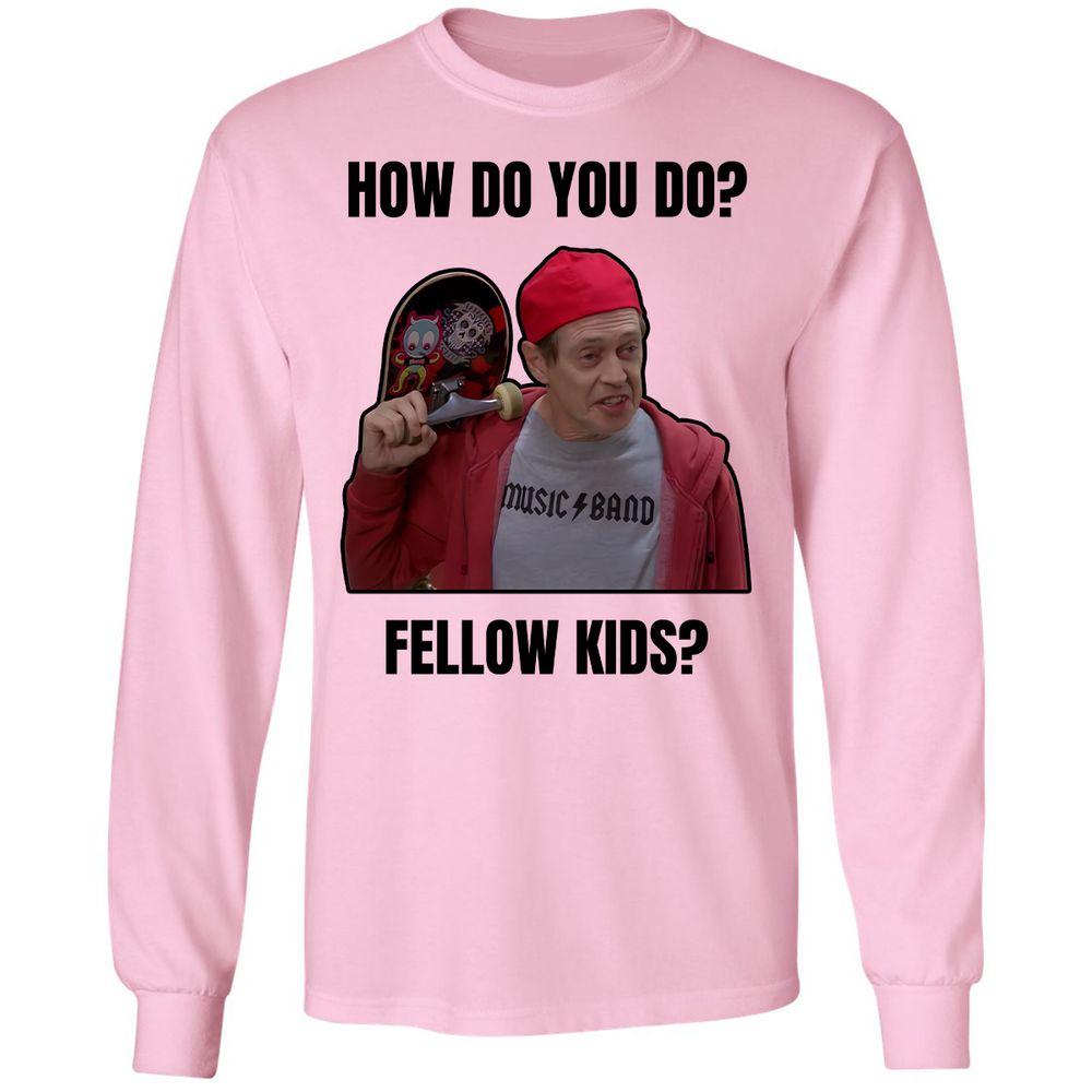 Long Sleeve T-Shirt - PBX3QDB2 - Light Pink - 3