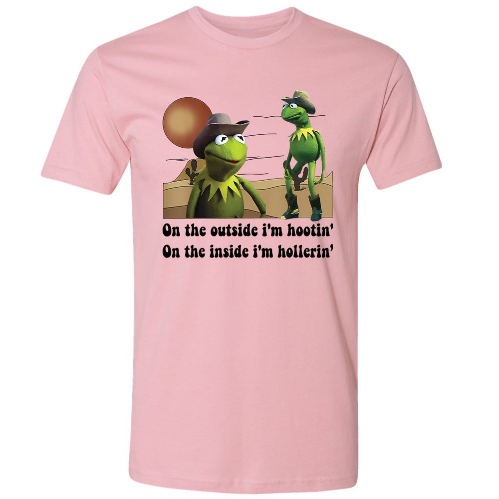 On the outside I'm hootin on the inside I'm hollerin - Light Pink - 3