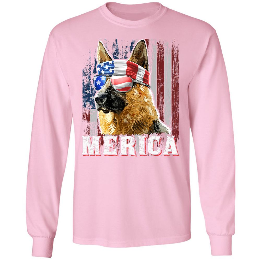 Long Sleeve T-Shirt - XJK7NJYM - Light Pink - 3