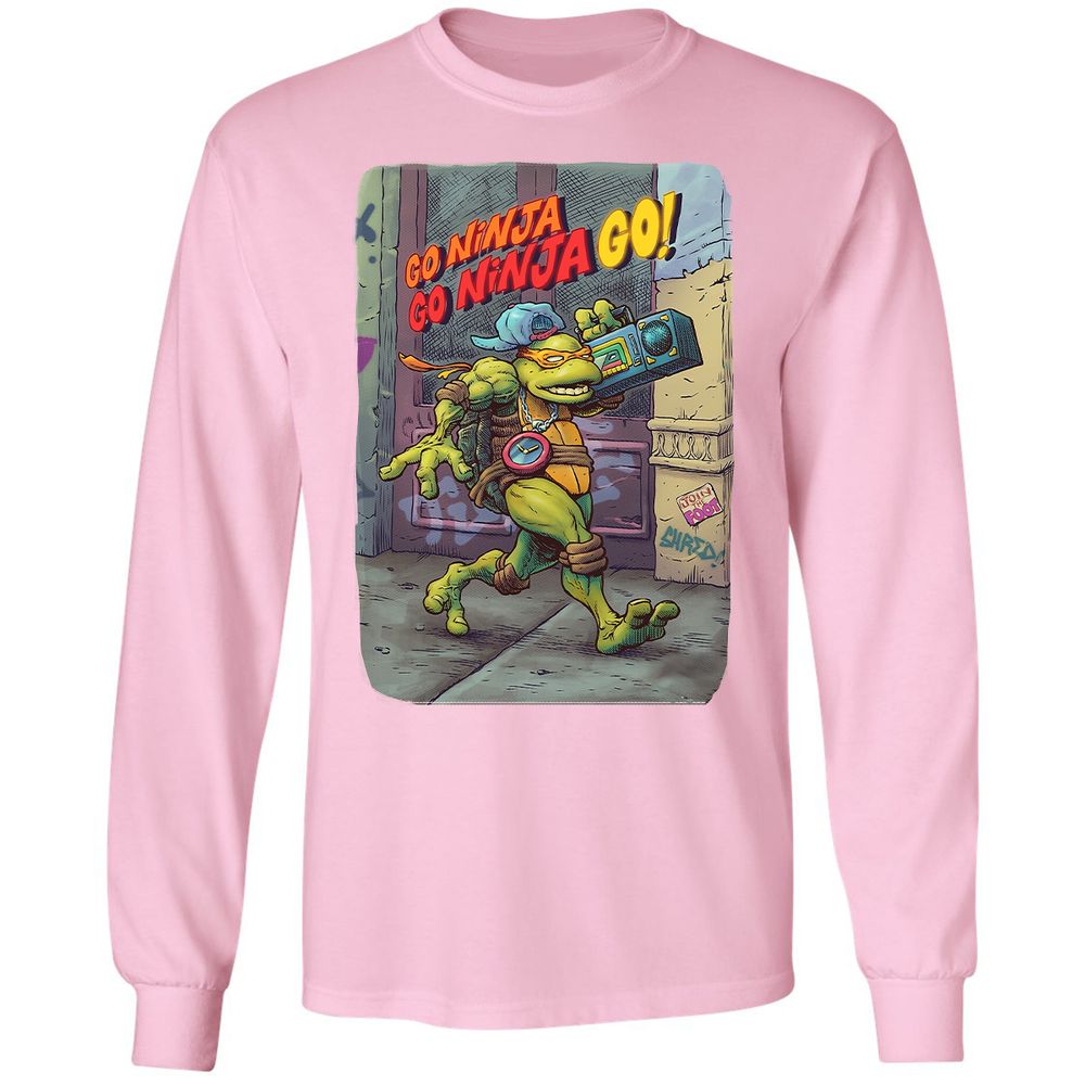 Long Sleeve T-Shirt - WSYGMKTW - Light Pink - 3