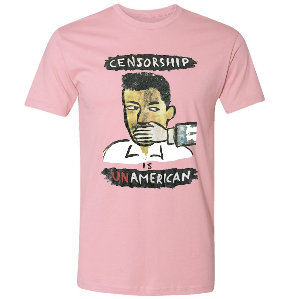 Censorship is Unamerican - Light Pink - 3