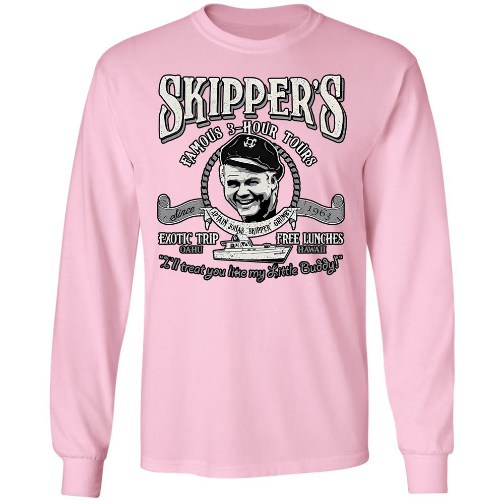 Long Sleeve T-Shirt - RVSWJZMS - Light Pink - 3