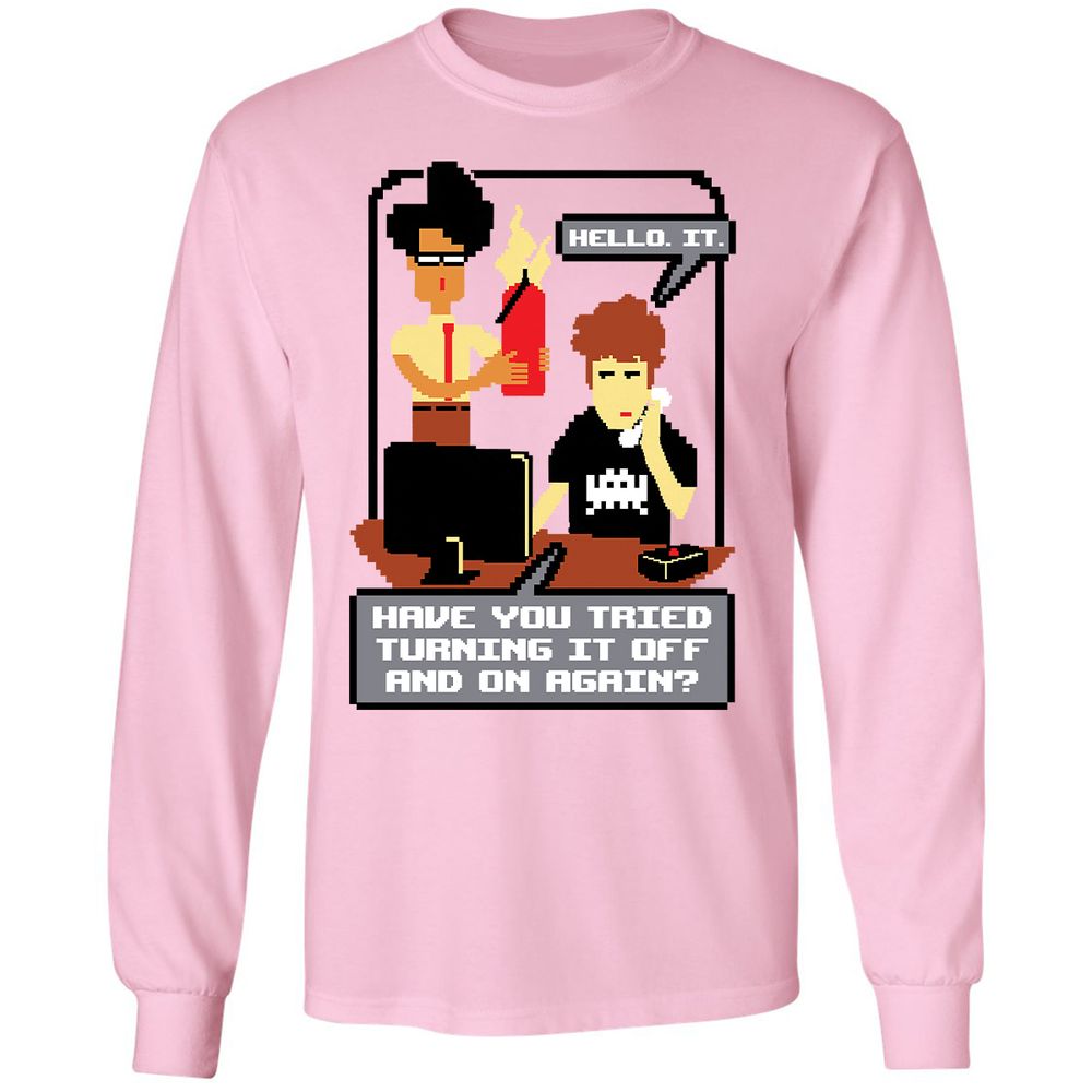 Long Sleeve T-Shirt - SQRDPTT9 - Light Pink - 3