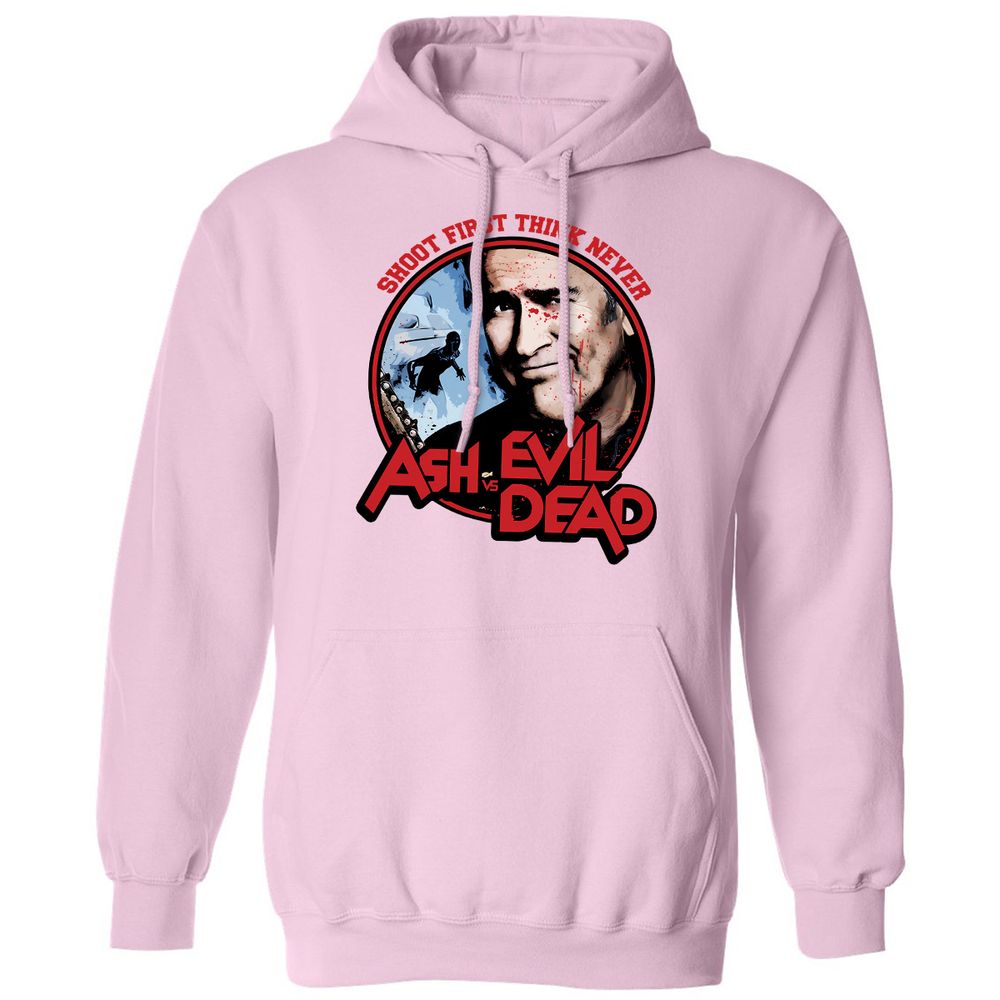 Classic Unisex Hoodie - RMQL9XHW - Light Pink - 3