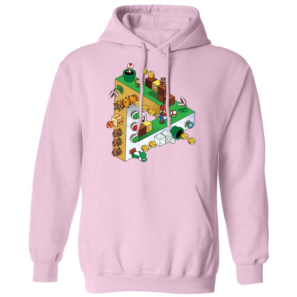 Classic Unisex Hoodie - 4ESES9A8 - Light Pink - 3