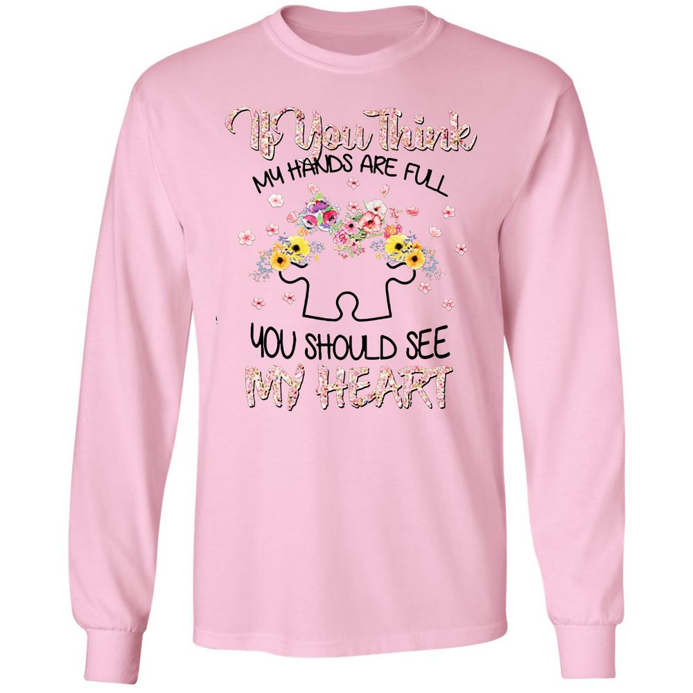 Long Sleeve T-Shirt - Q9BWWUS4 - Light Pink - 3