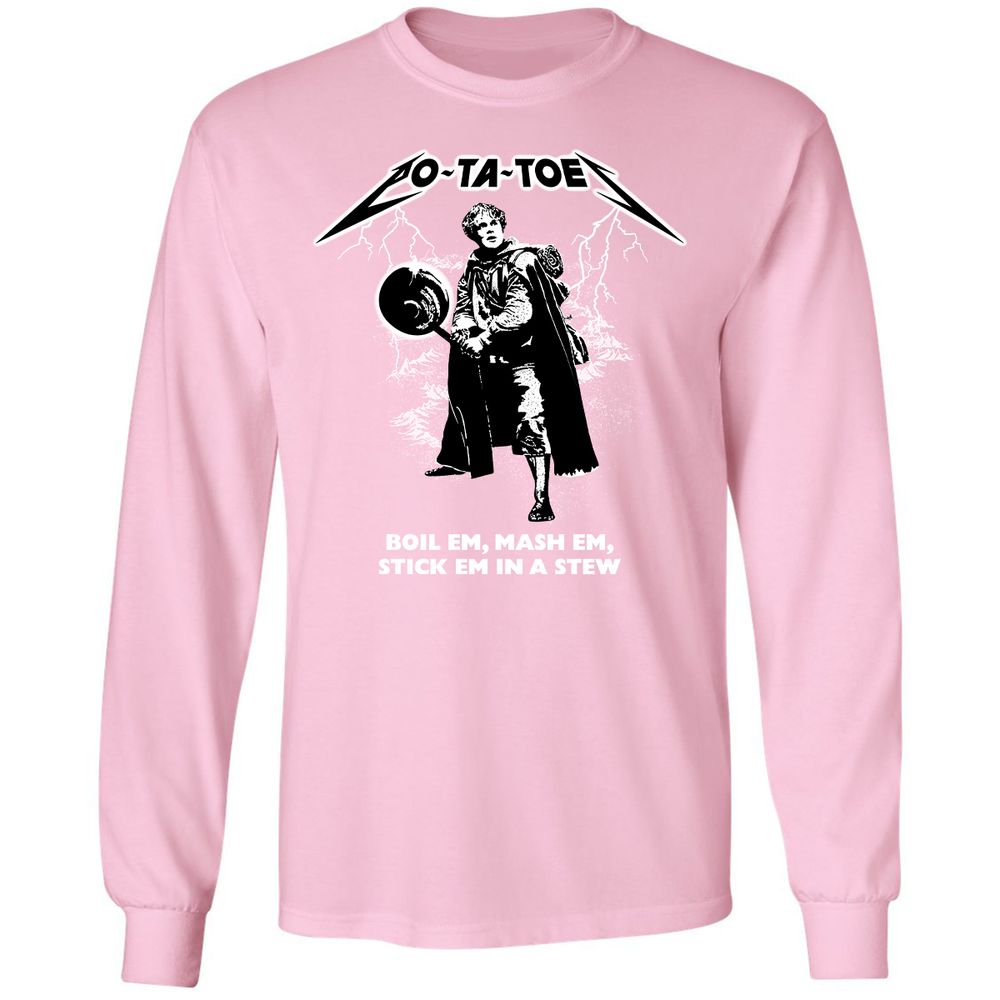 Long Sleeve T-Shirt - JV6QMX6Z - Light Pink - 3
