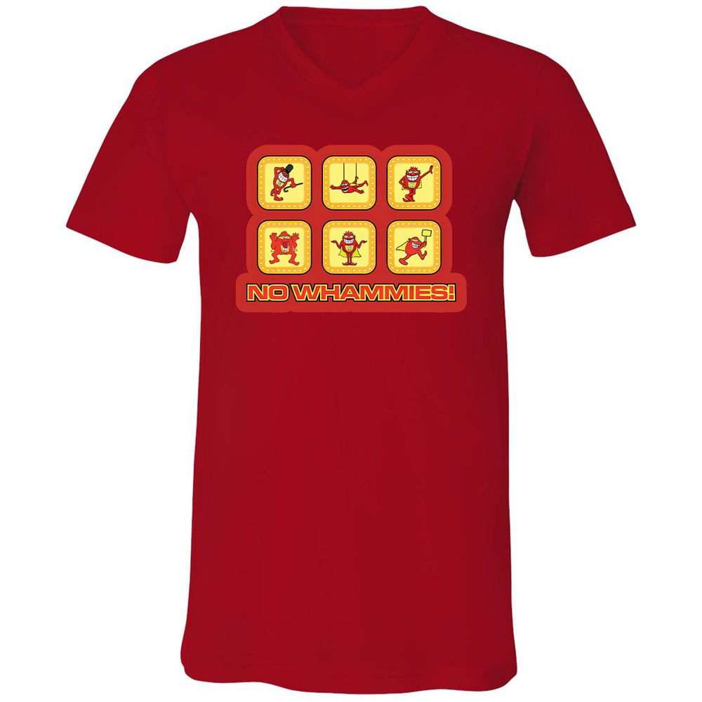 Unisex V-Neck T-Shirt - U3CUMYB6 - Red - 3