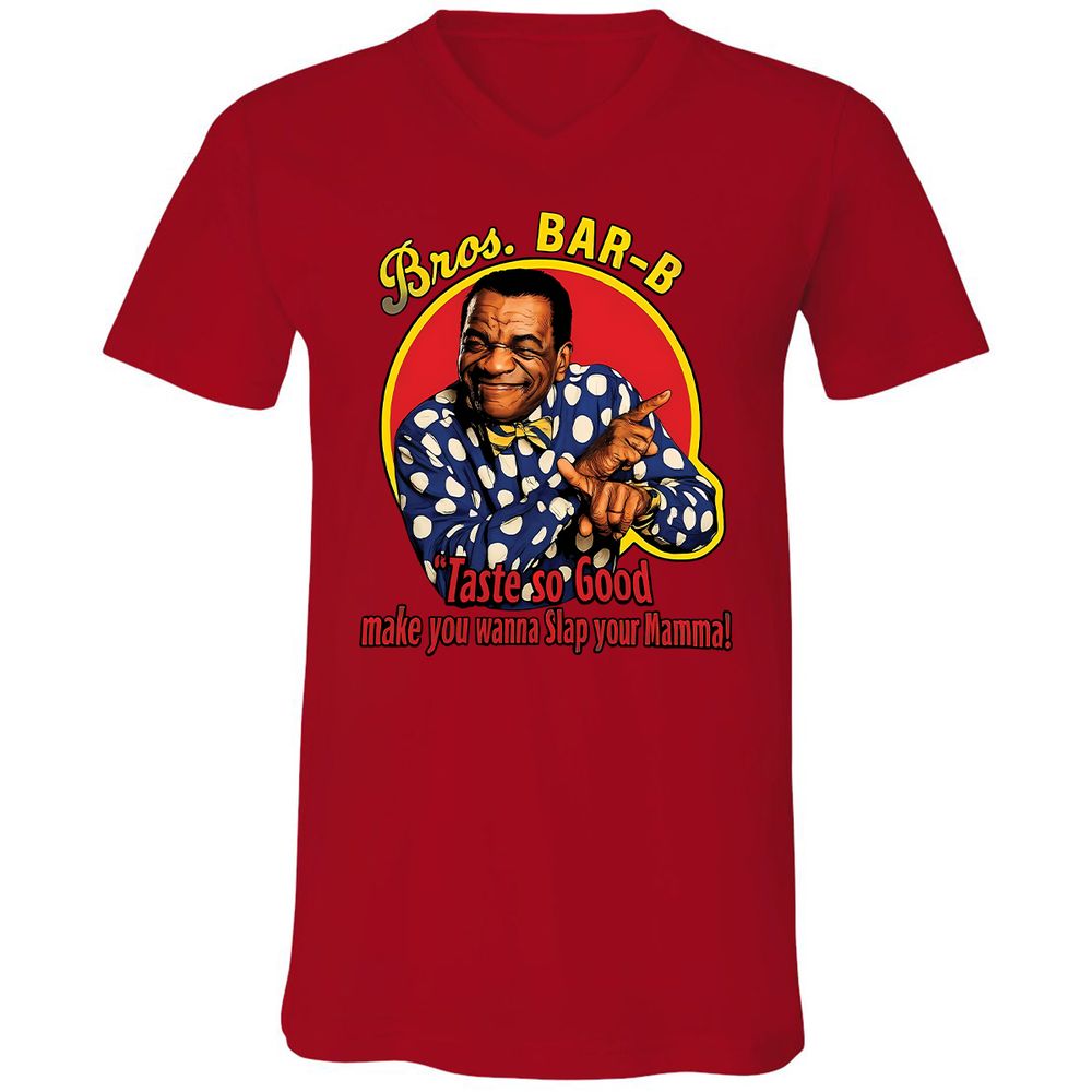Unisex V-Neck T-Shirt - LYJW3TSN - Red - 3