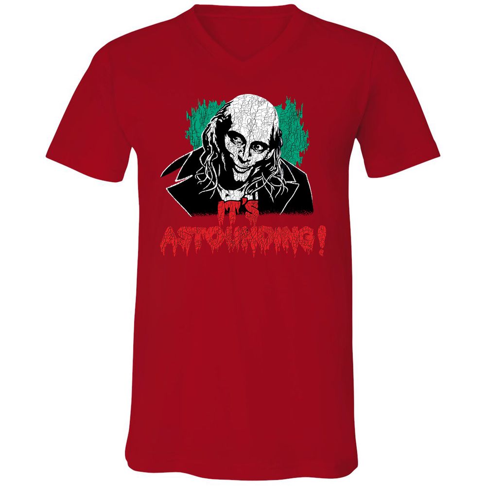 Unisex V-Neck T-Shirt - SNXLYNTX - Red - 3