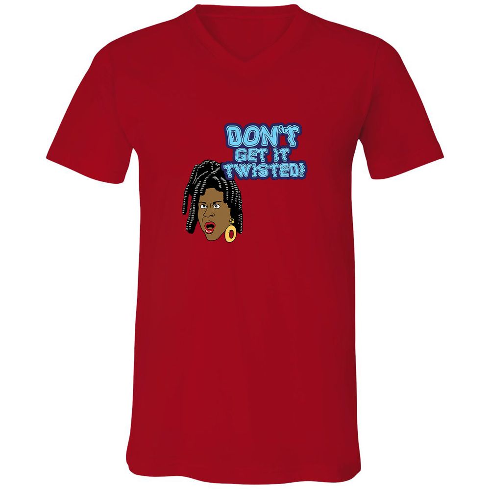 Unisex V-Neck T-Shirt - VMEH94UD - Red - 3