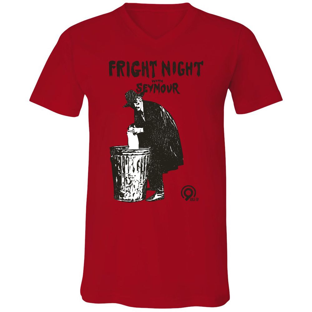 Unisex V-Neck T-Shirt - BS3EPQ8D - Red - 3