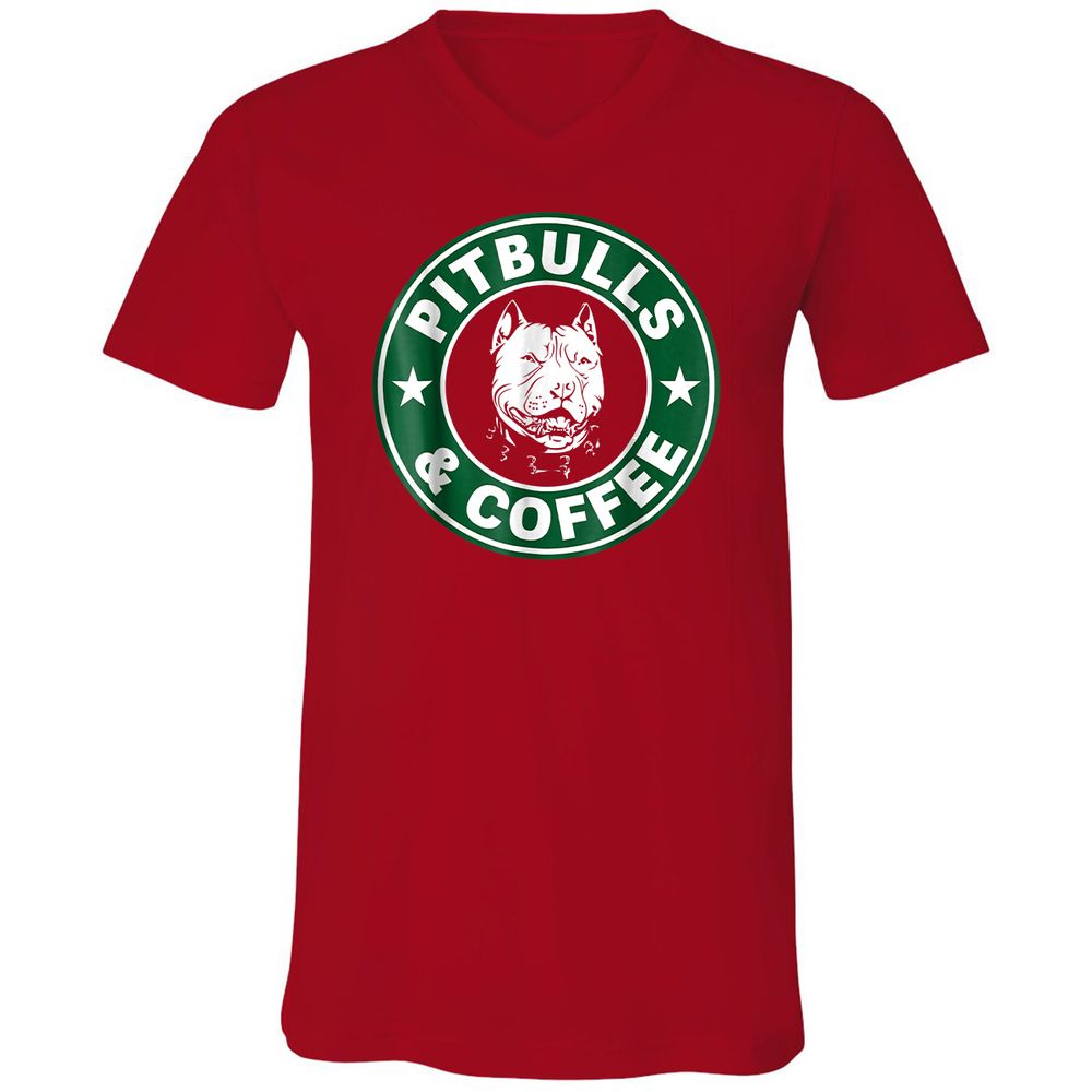 Unisex V-Neck T-Shirt - 1EYWJ7N8 - Red - 3