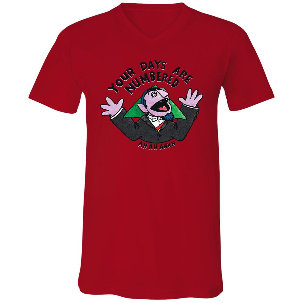 Unisex V-Neck T-Shirt - GC3J2AXV - Red - 3
